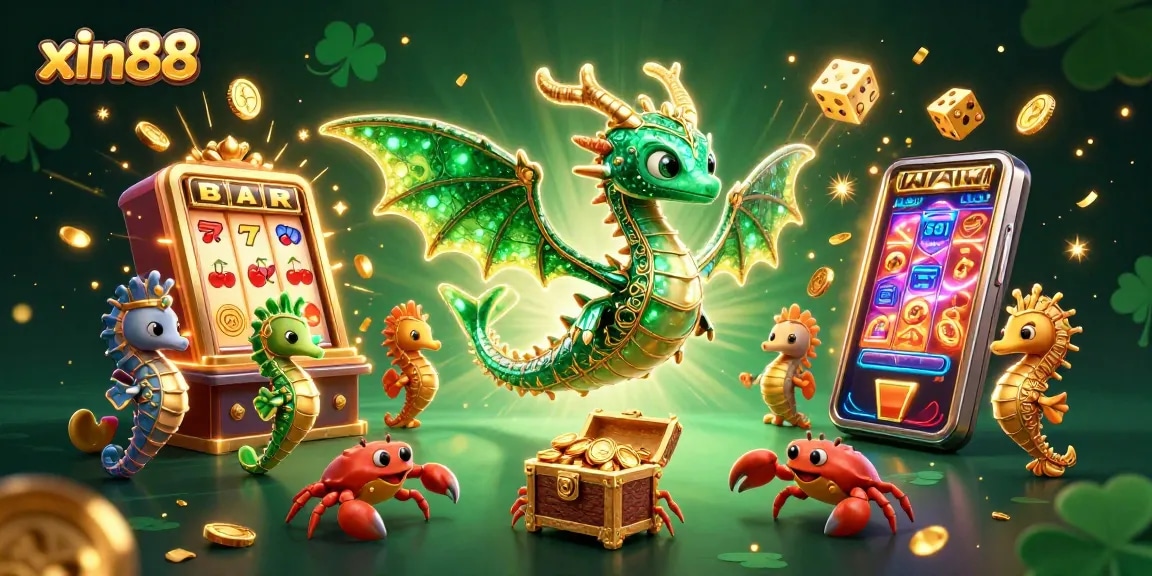 Experience thrilling wins with xin88's vibrant 3D casino illustration featuring jackpot excitement.