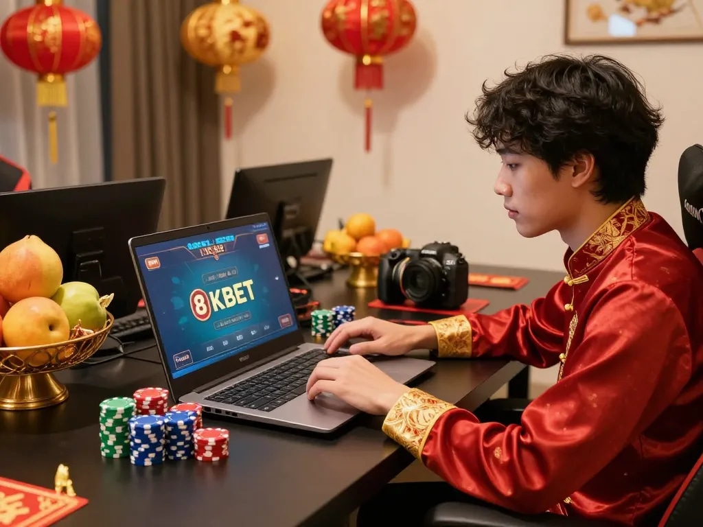 Immerse yourself in the festive luxury of 8kbet gaming experience during Tết 2026.