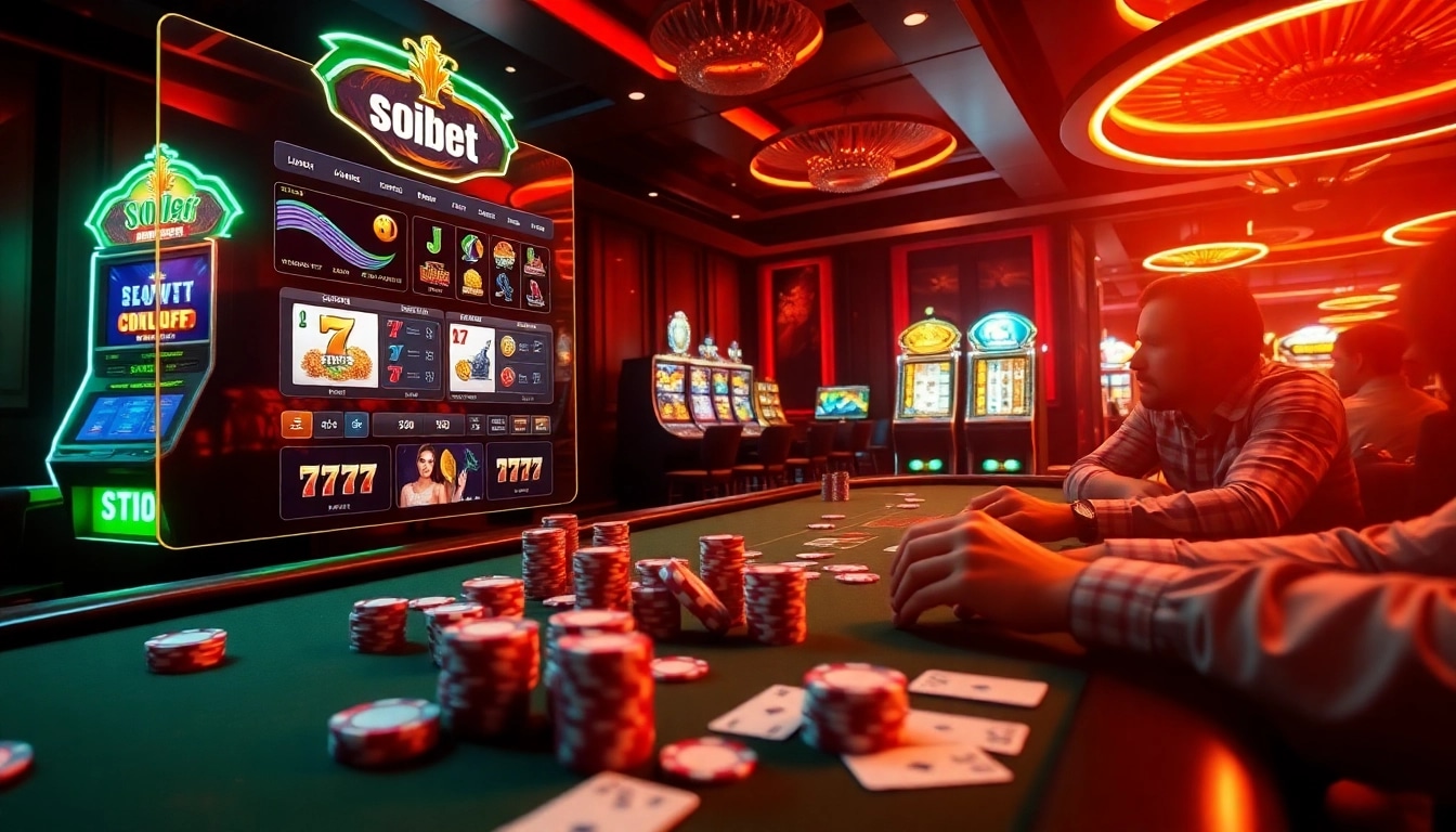 Engage in thrilling online gambling at เว็บตรง soibet with luxury poker tables and vibrant casino games.