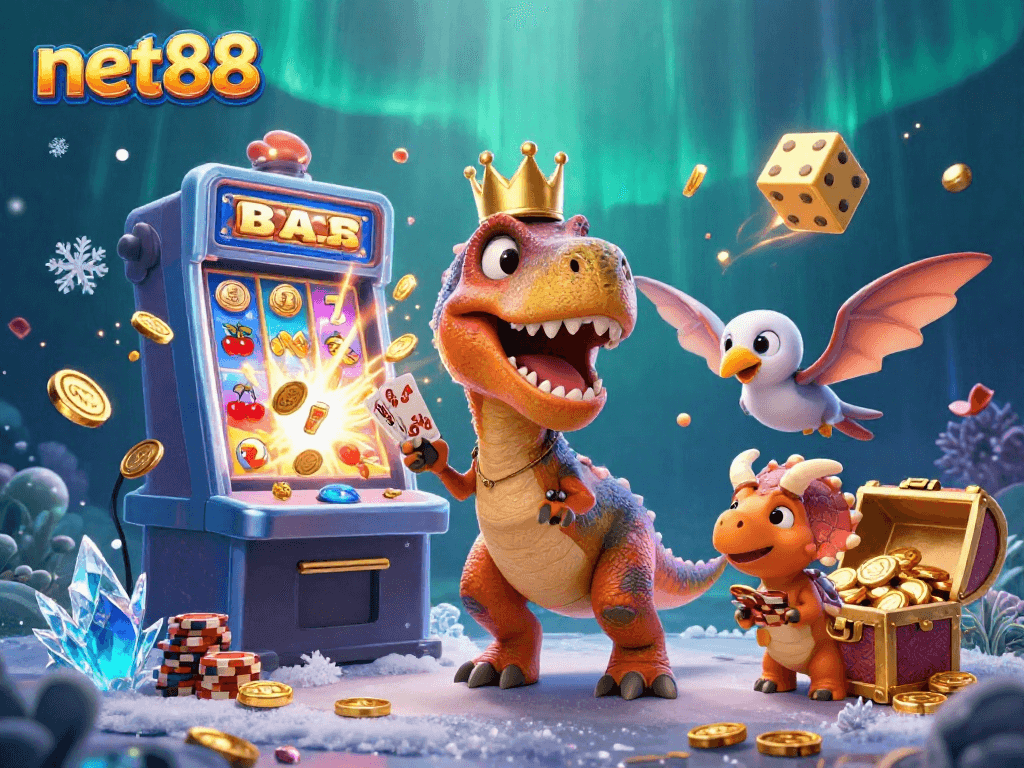 Experience the thrill of net88 casino with animated characters and explosive jackpot action.