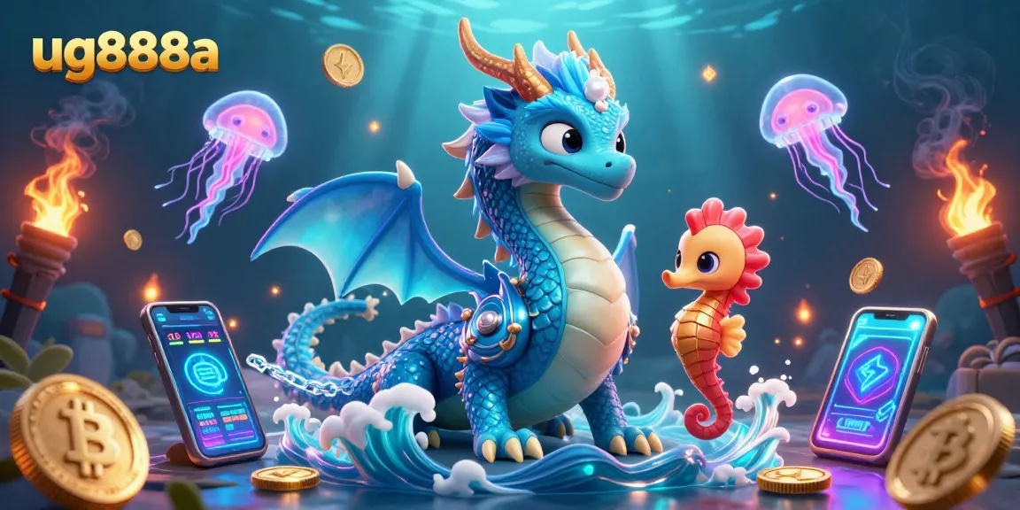 Experience the excitement of ug888a with mystical characters amidst vibrant gaming symbols!