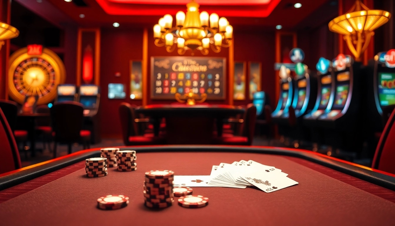 Experience excitement at https://98wina8.com/ with a luxurious poker scene featuring vibrant chips and elegant cards.