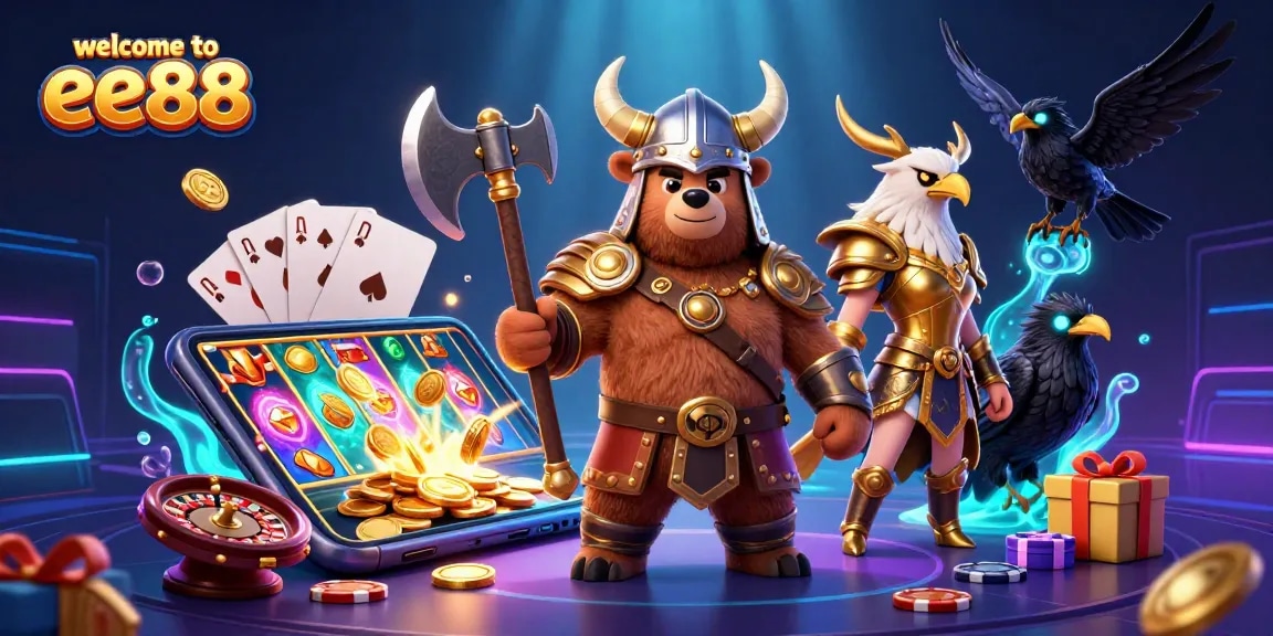 Engage in thrilling gaming experiences at welcome to ee88 with vivid 3D illustrations of casino action.