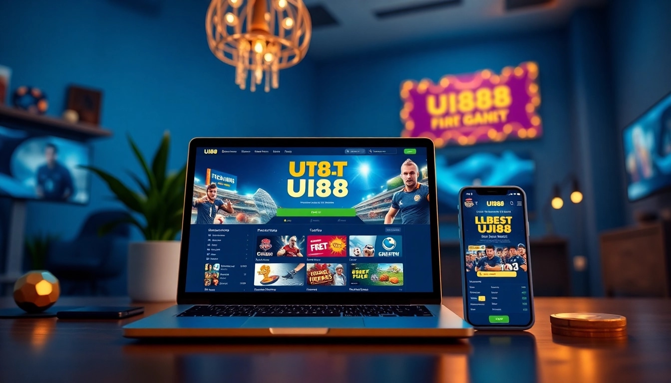 UU88 online betting platform showcasing exciting gaming options and vibrant promotions.