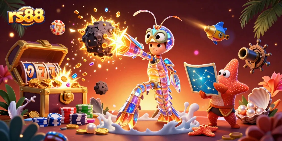 Experience thrilling gameplay with rs88's exciting galactic casino adventure featuring gems, coins, and lucky symbols.