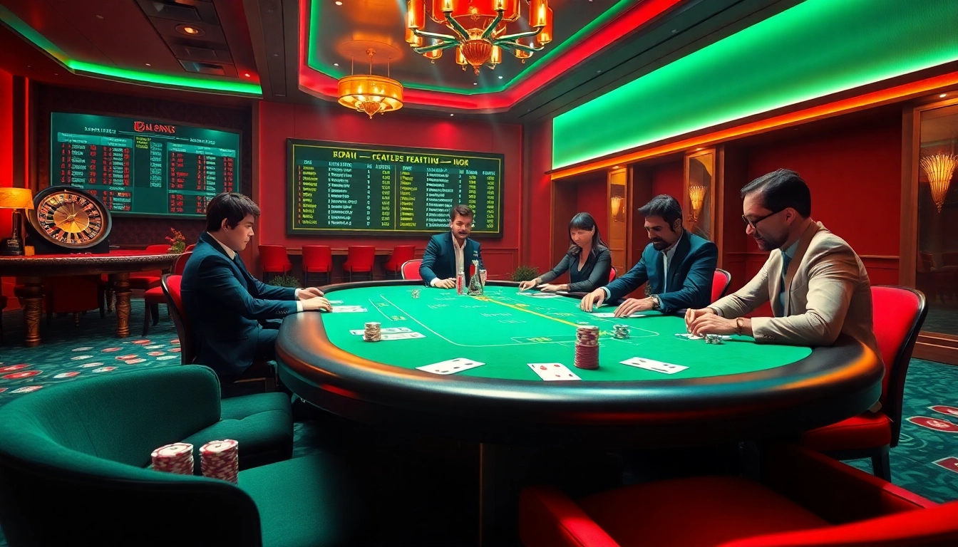 KQBD betting action at a high-stakes casino poker table with players and chips.