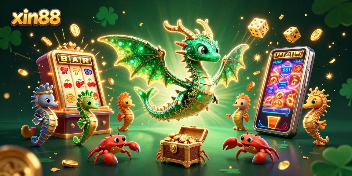 Experience thrilling wins with xin88's vibrant 3D casino illustration featuring jackpot excitement.