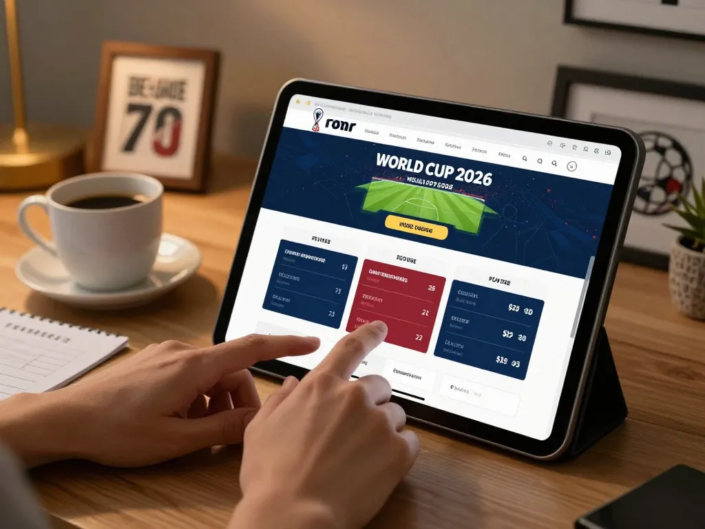 Brewteams showcasing dynamic online sports betting setup with engaging World Cup odds on tablet