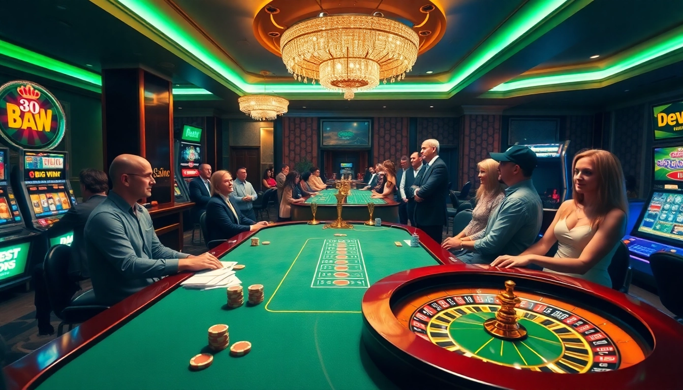 Gambler at Bet88 betting on poker chips and cards amidst a luxurious casino setting.