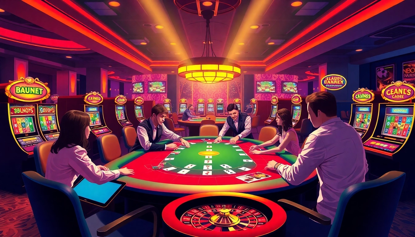 Experience the thrill of playing at 8kbet casino with lively tables and exciting games.