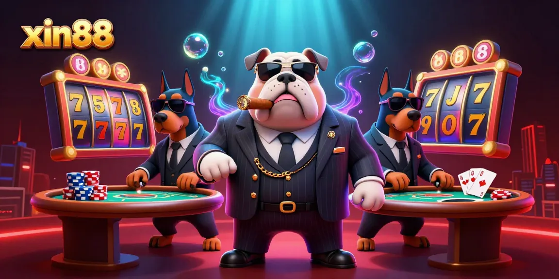 Experience the thrilling world of xin88 with cartoon characters and vibrant casino elements.