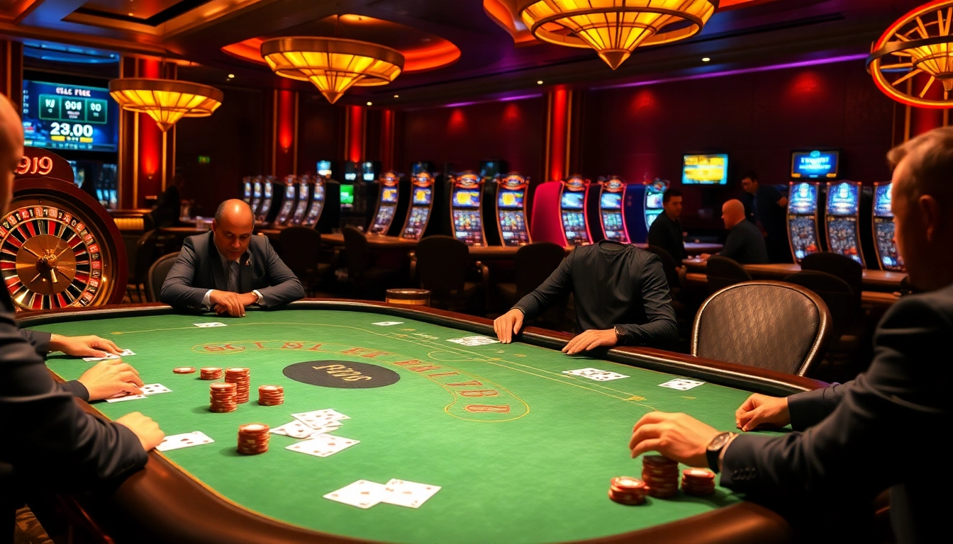 Engage in thrilling games at a high-stakes poker table featuring rr99 chips and luxury ambiance.