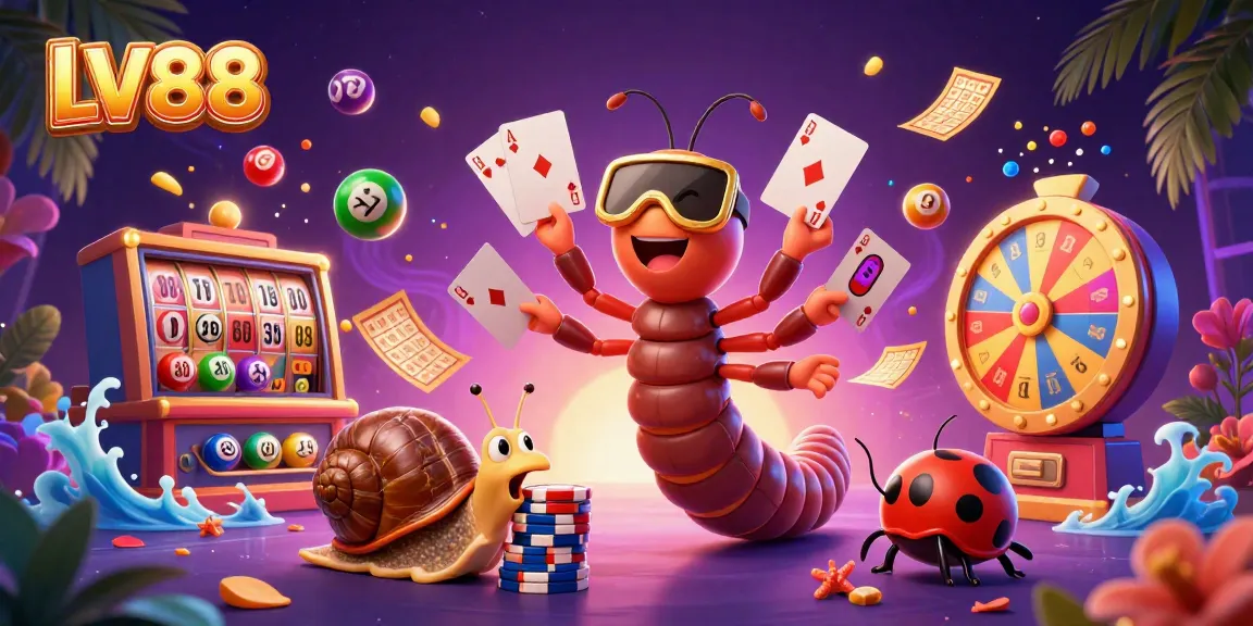 Engage in thrilling casino action at LV88 with vibrant characters and dynamic gameplay elements.