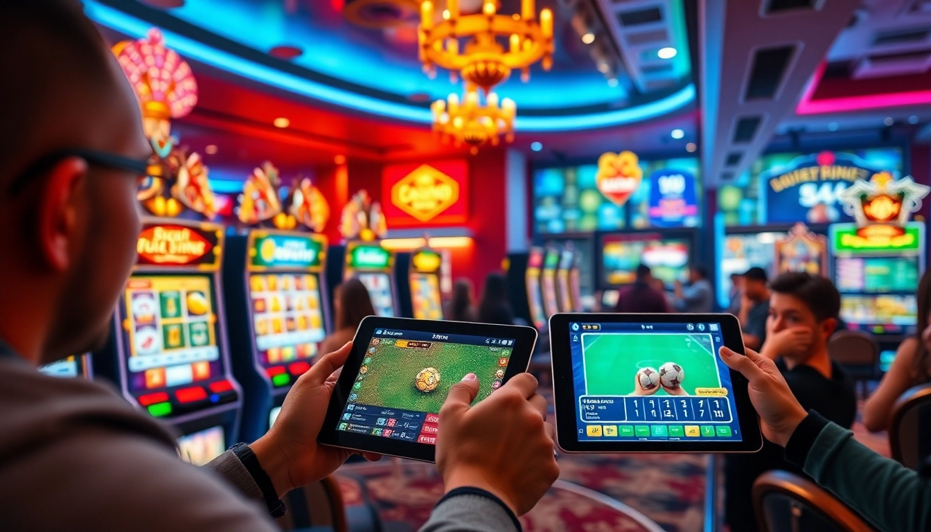 Exciting online gambling experience at link 98win with vibrant casino visuals and user interactions