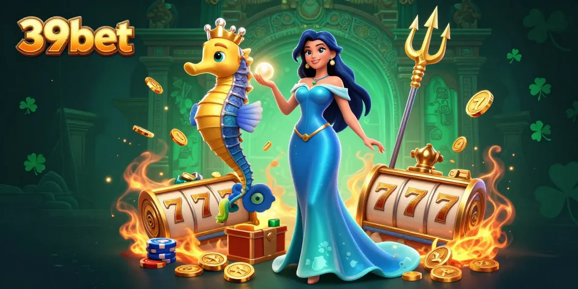 Experience thrilling gaming adventures with 39bet's underwater treasure scene filled with gold coins and excitement.