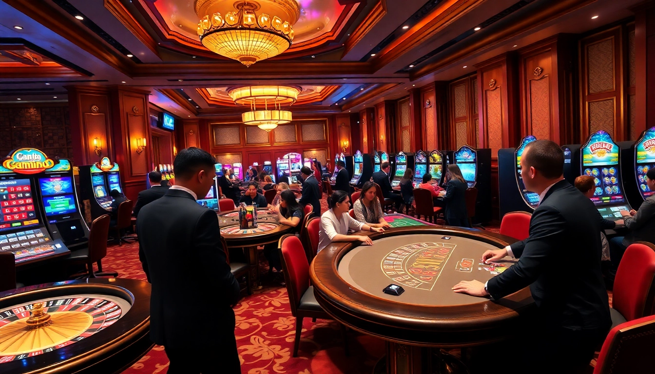 Experience high-stakes gambling at LC88 COM with vibrant casino tables and engaging players.