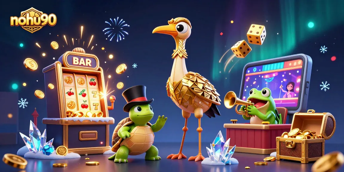 Experience the thrill of nohu90 as the jackpot bursts, revealing treasures in a casino wonderland.