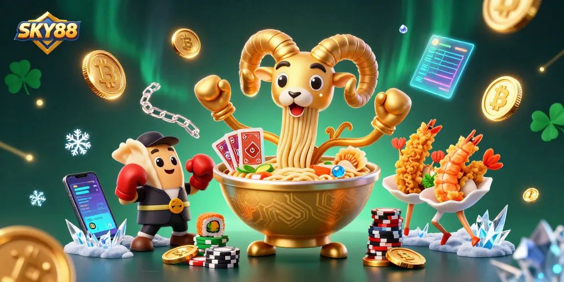 Engage with thrilling gameplay at SKY88 featuring dynamic casino characters and vibrant 3D elements.