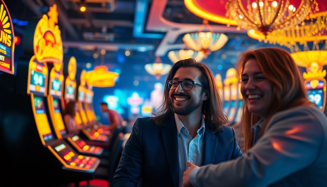 Exciting Rikvip online gaming experience with vibrant casino elements and players engaged.
