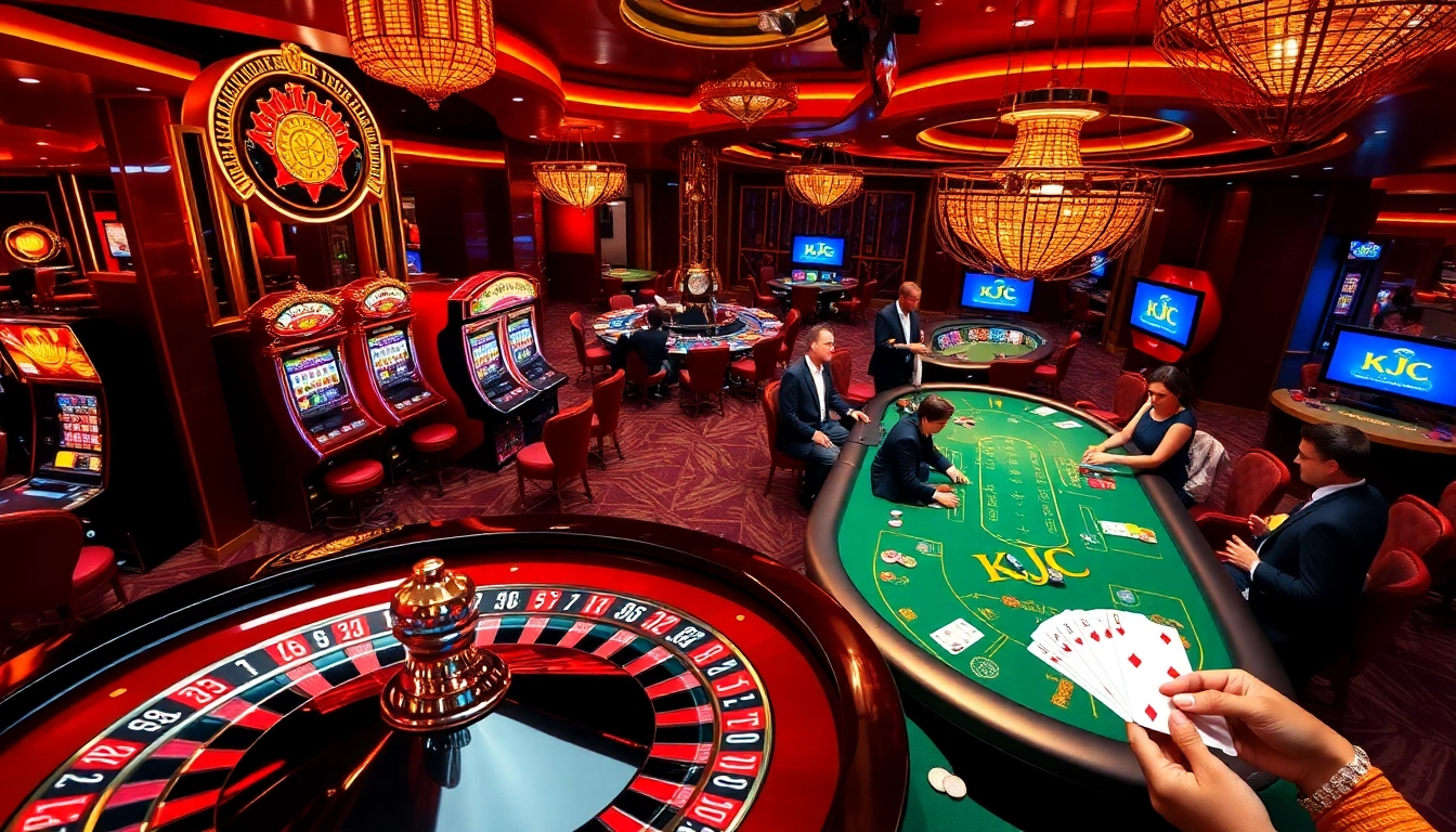Engage with the thrill of gaming at https://kjc.se.net/ with players enjoying a thrilling casino atmosphere.