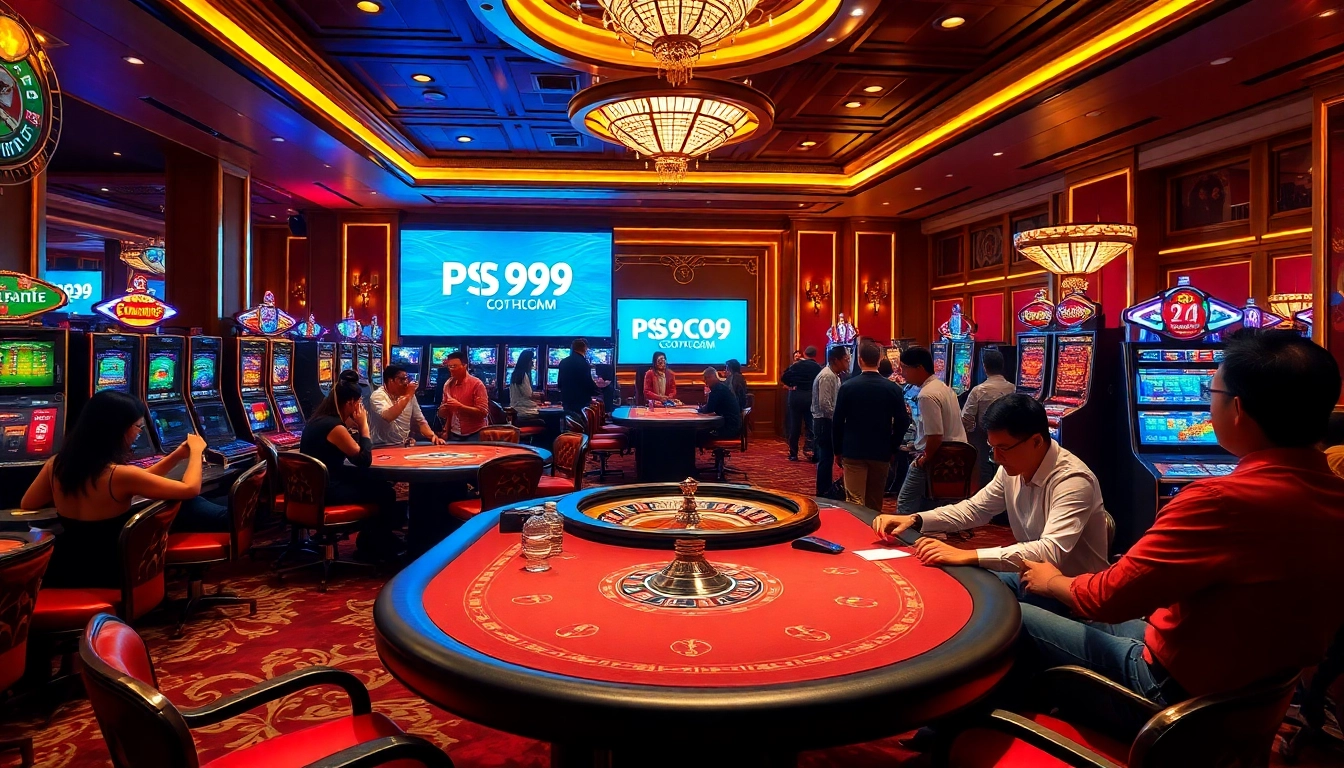 Experience the excitement of gambling at PS99 COM with vibrant casino tables and games.