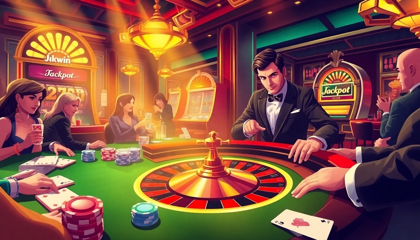 Experience the excitement of kkwin at a luxurious casino with vibrant roulette and colorful chips.