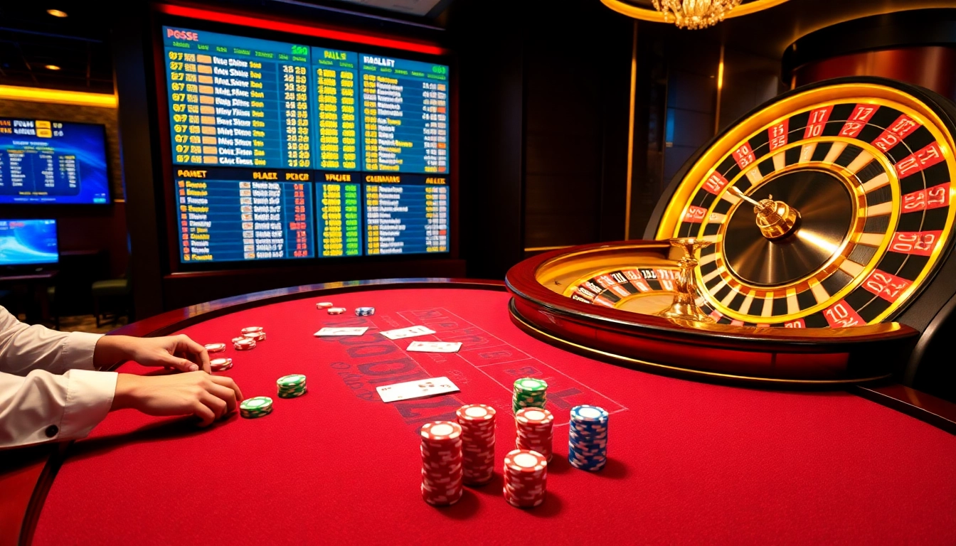 Experience the thrill of betting at nhà cái PS99's vibrant baccarat table in a luxurious casino atmosphere.