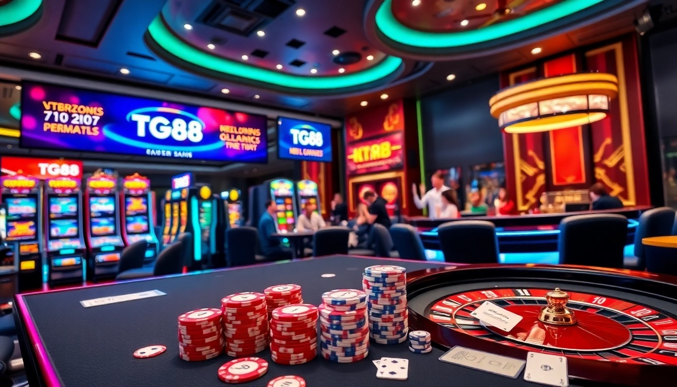 Experience thrilling gameplay at TG88 with vibrant slots and engaging poker tables.