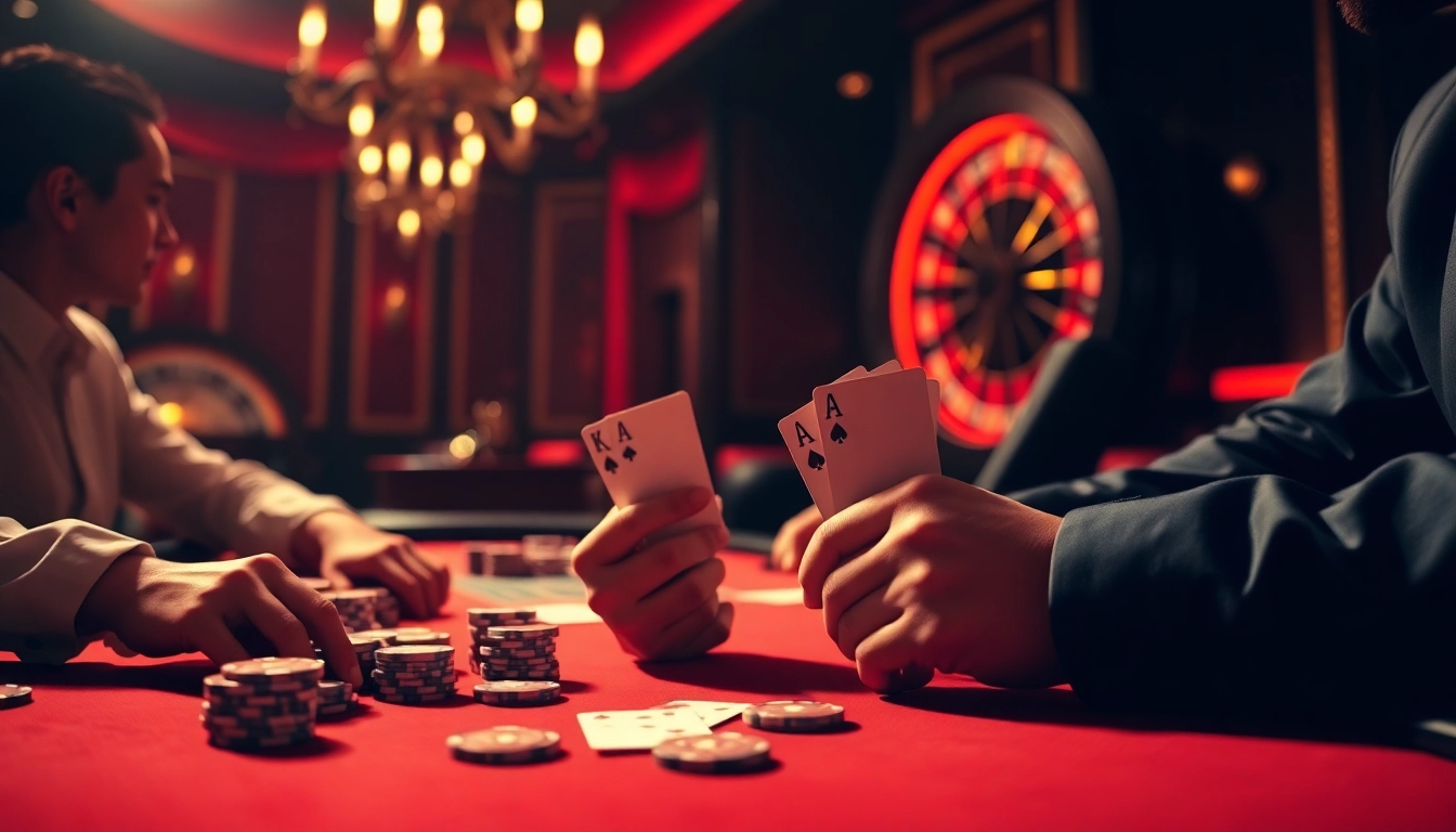 Experience the thrill of 789p gaming with vibrant casino tables filled with poker chips.