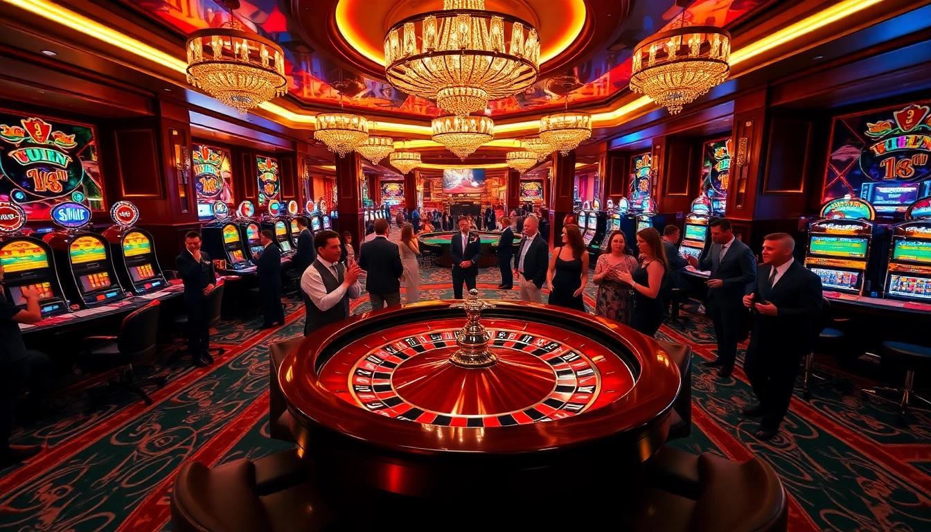 Players celebrating a win at the roulette table at https://888vi.io/, showcasing excitement in a vibrant casino atmosphere.