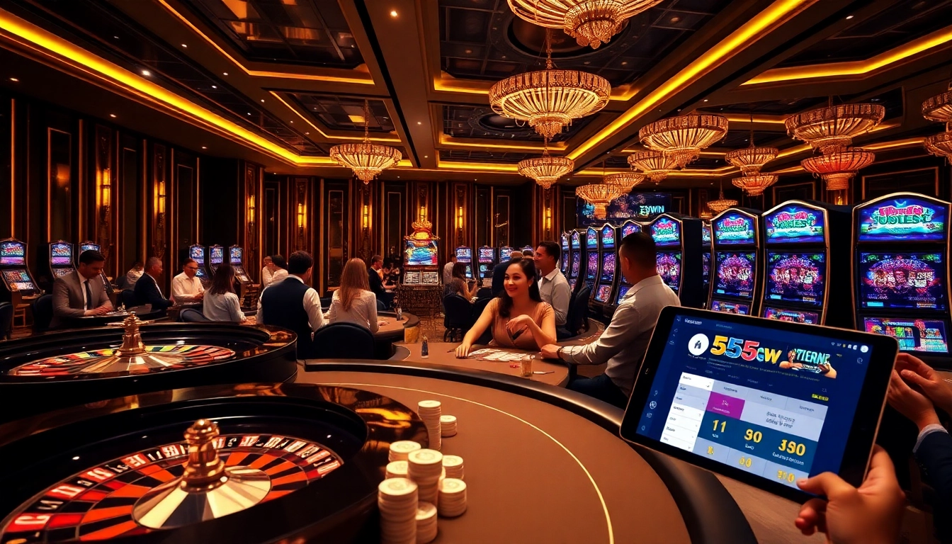 Experience engaging gameplay at Nhà cái 555WIN with luxurious casino elements and exciting gambling action.