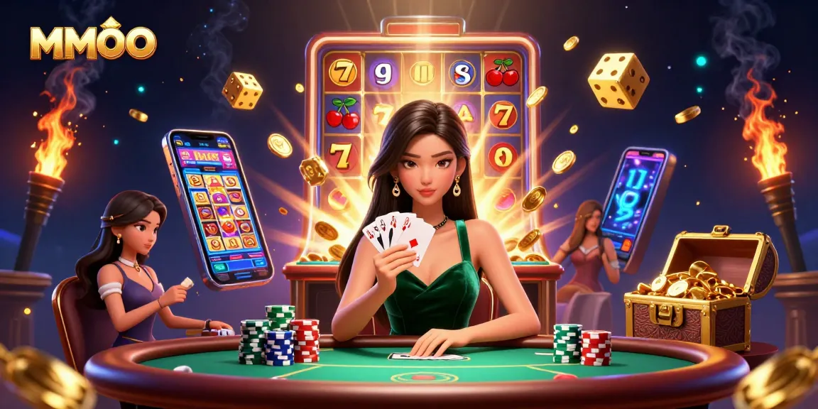 Win big at MMOO's vibrant casino scene with stunning graphics and dynamic gaming elements