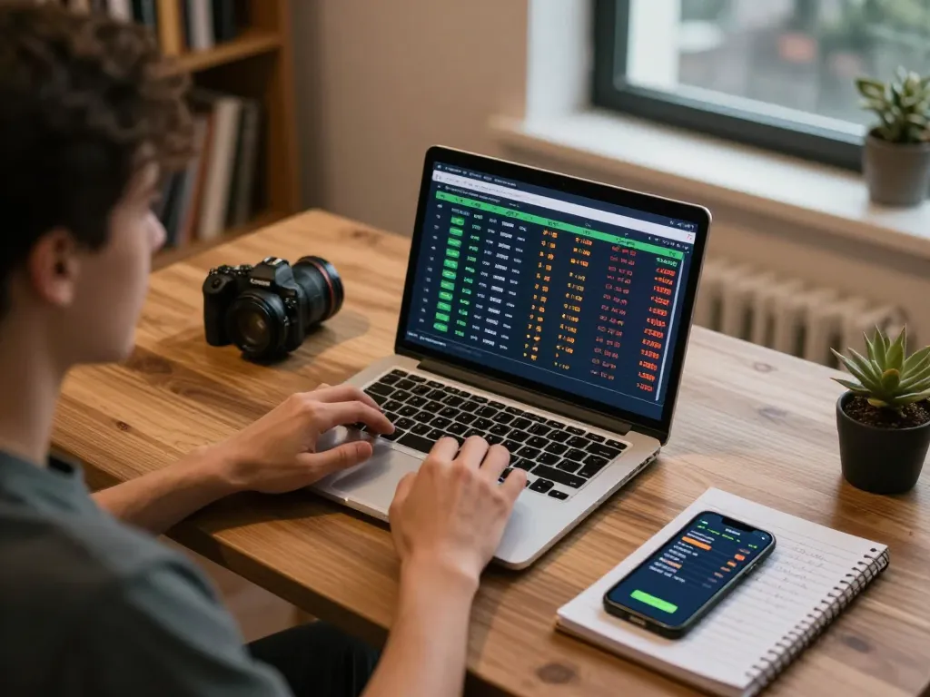 Luck8 betting experience with active sports odds on laptop amidst a strategic planning environment.