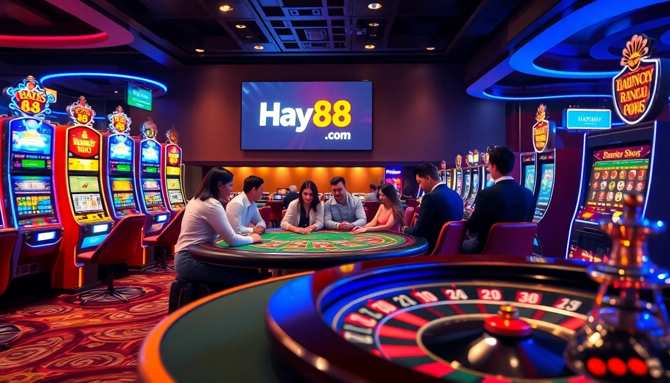 Experience the excitement of gambling at Hay88 com with vibrant casino games and luxurious tables.