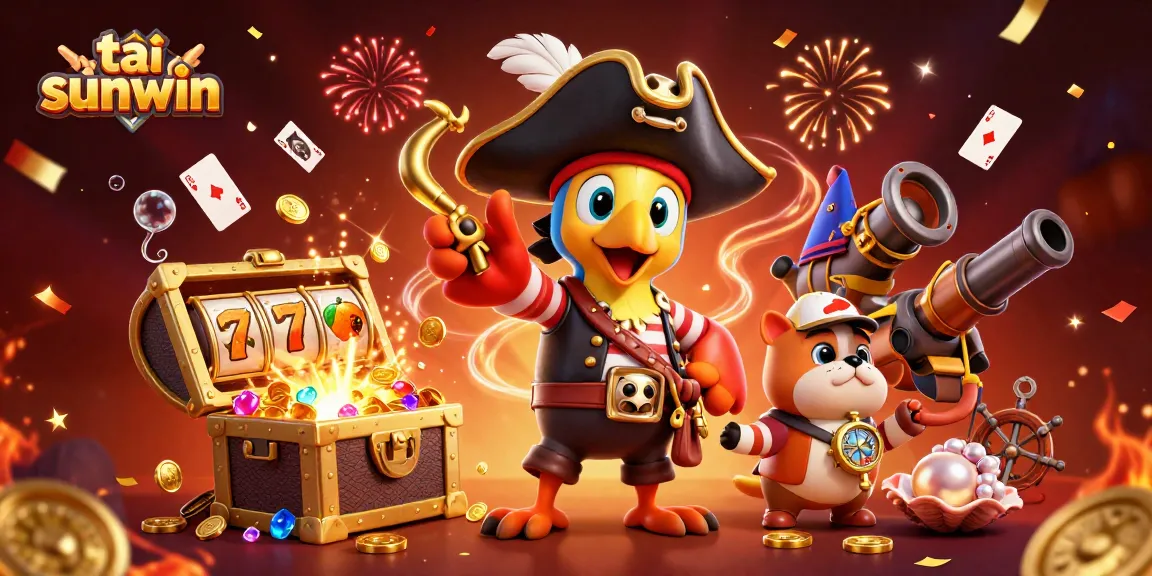 Join the excitement of tải sunwin with dynamic casino adventure featuring pirate characters.