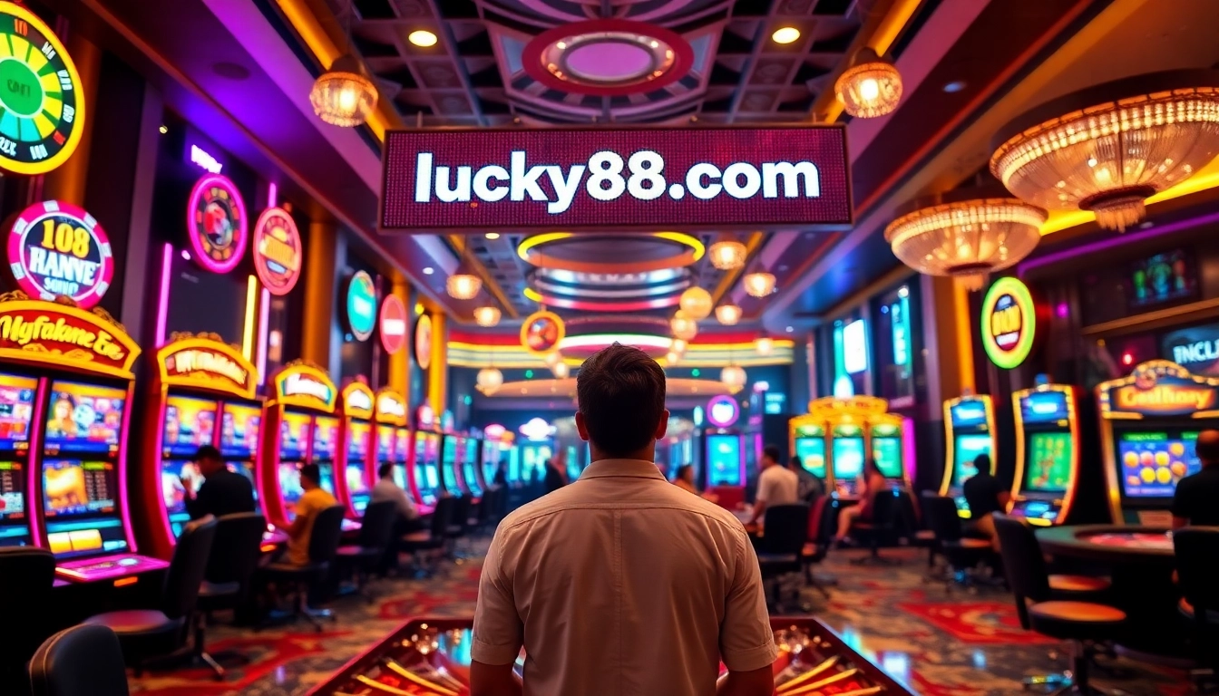 Experience the excitement of gambling at lucky88 com with vibrant slot machines and casino gaming.