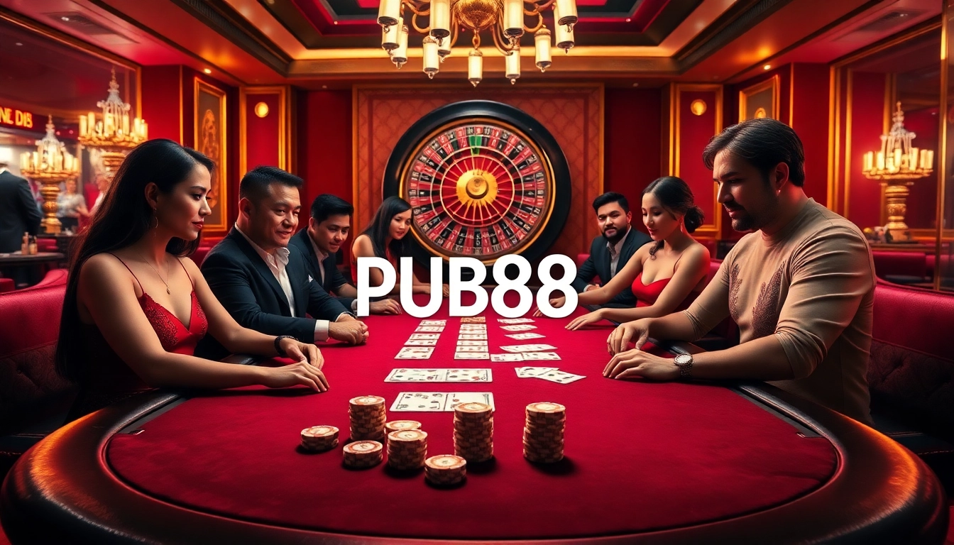 Experience thrilling gameplay at PUB88, where exciting poker nights come to life in a vibrant casino.