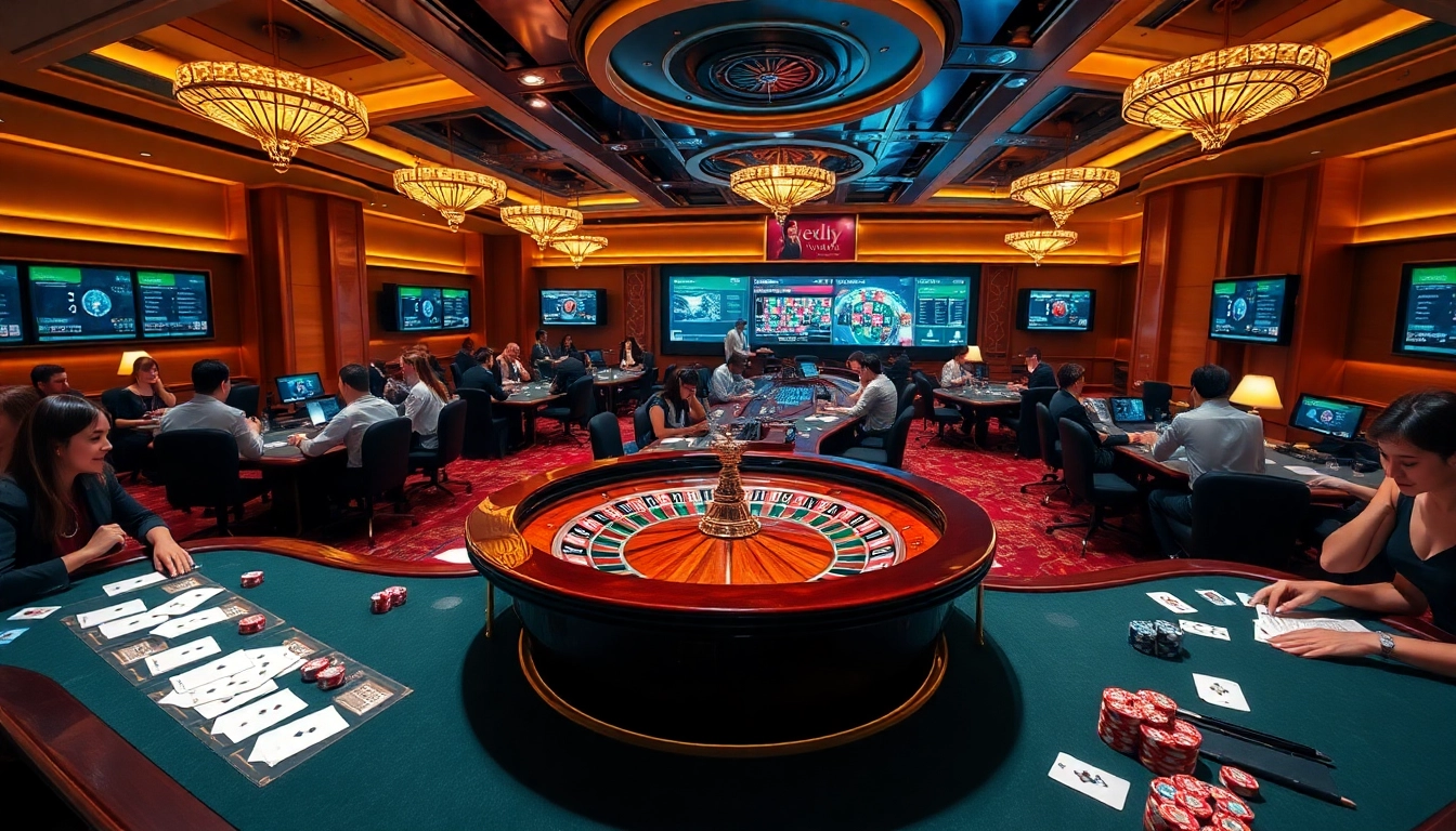 Players enjoying their time at the casino, experiencing thrilling gameplay at https://nk88zz.bio/.