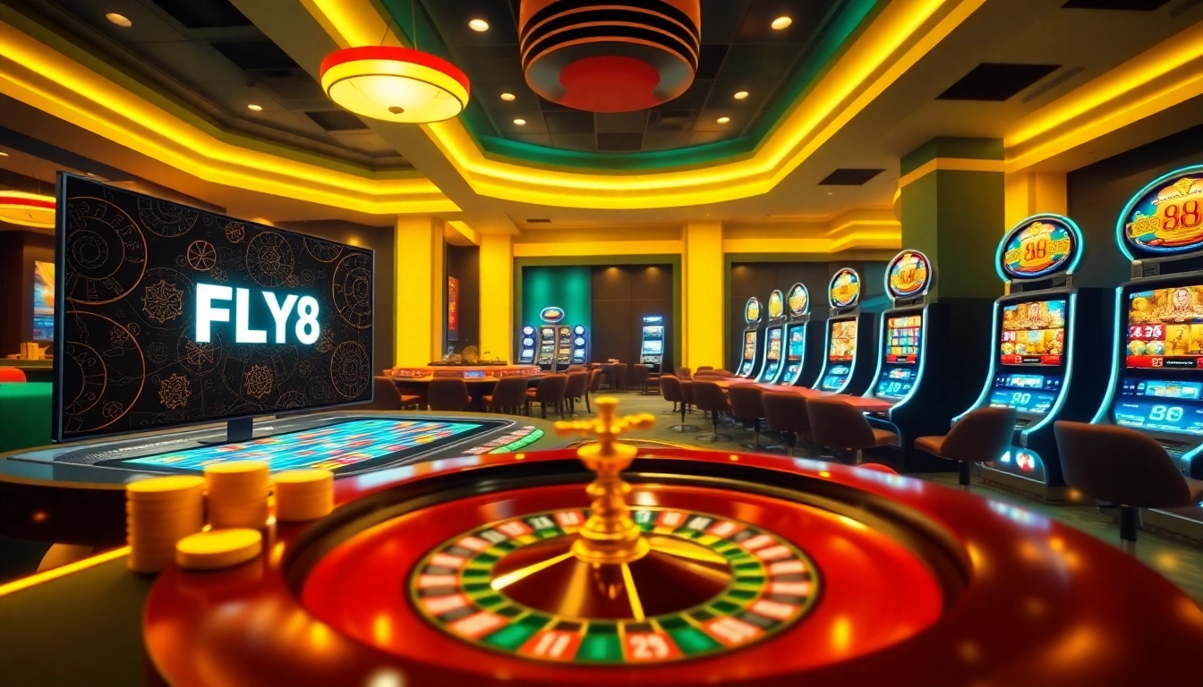 Experience the thrill of winning at the trang chủ FLY88 online casino with vibrant gaming visuals.