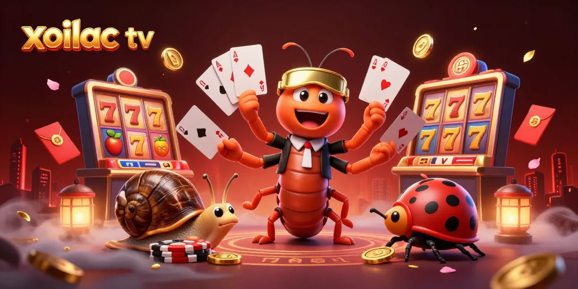Experience the excitement of xoilac tv with an animated dealer and vibrant casino elements.
