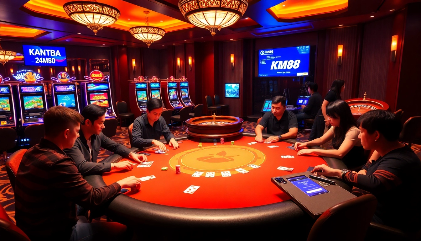 Experience the excitement of km88 online casino with vibrant gaming tables and modern interfaces.