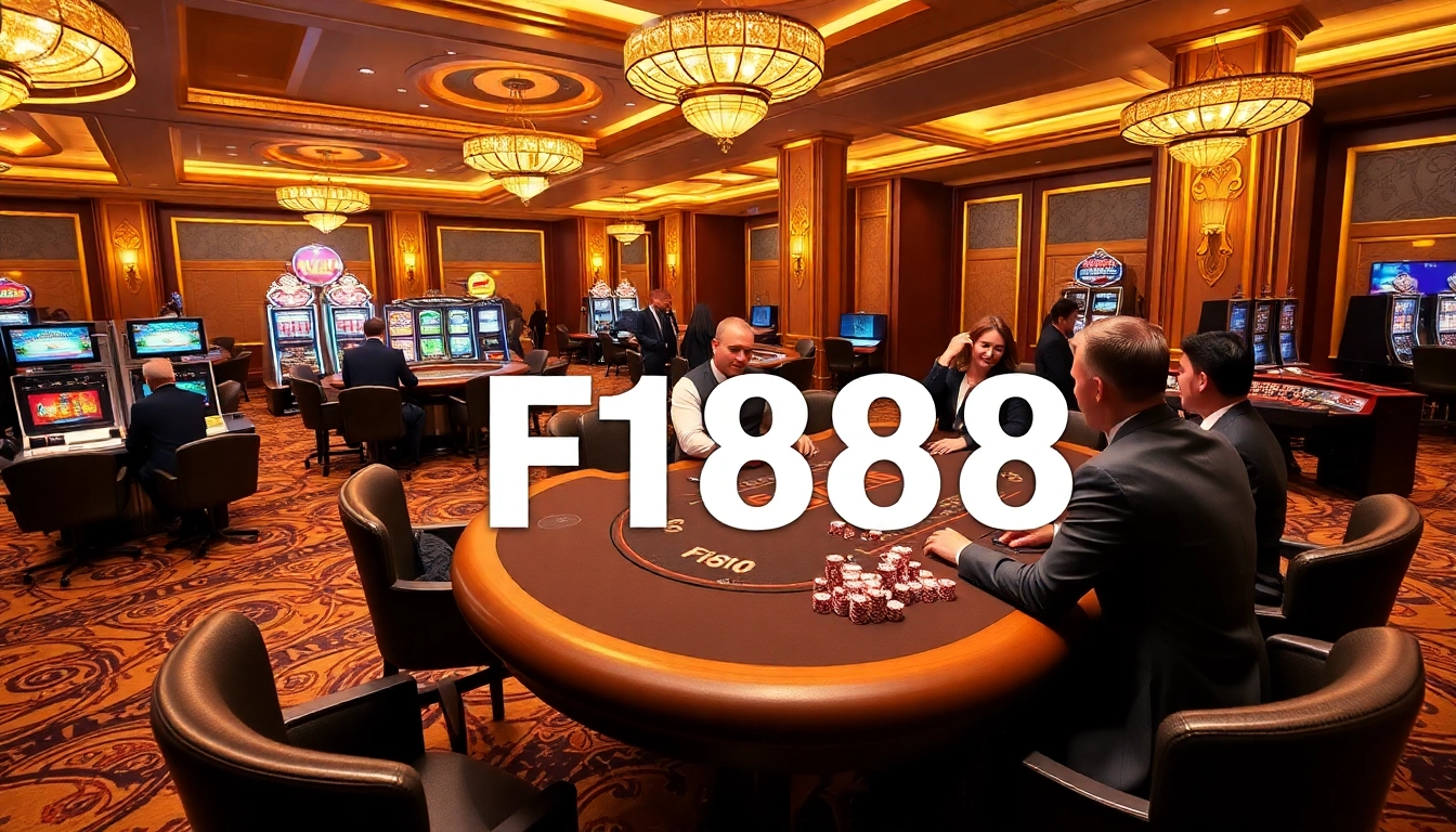 Experience the thrill at F168's top casino games with vibrant ambiance and luxurious decor.