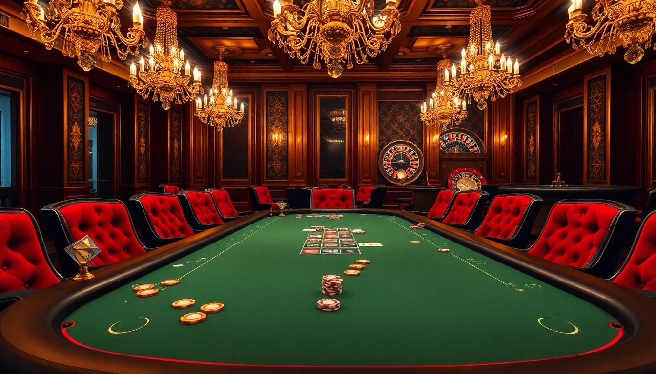 Engaged players at a luxurious poker table in win678 home, showcasing vibrant chips and thrilling gameplay.