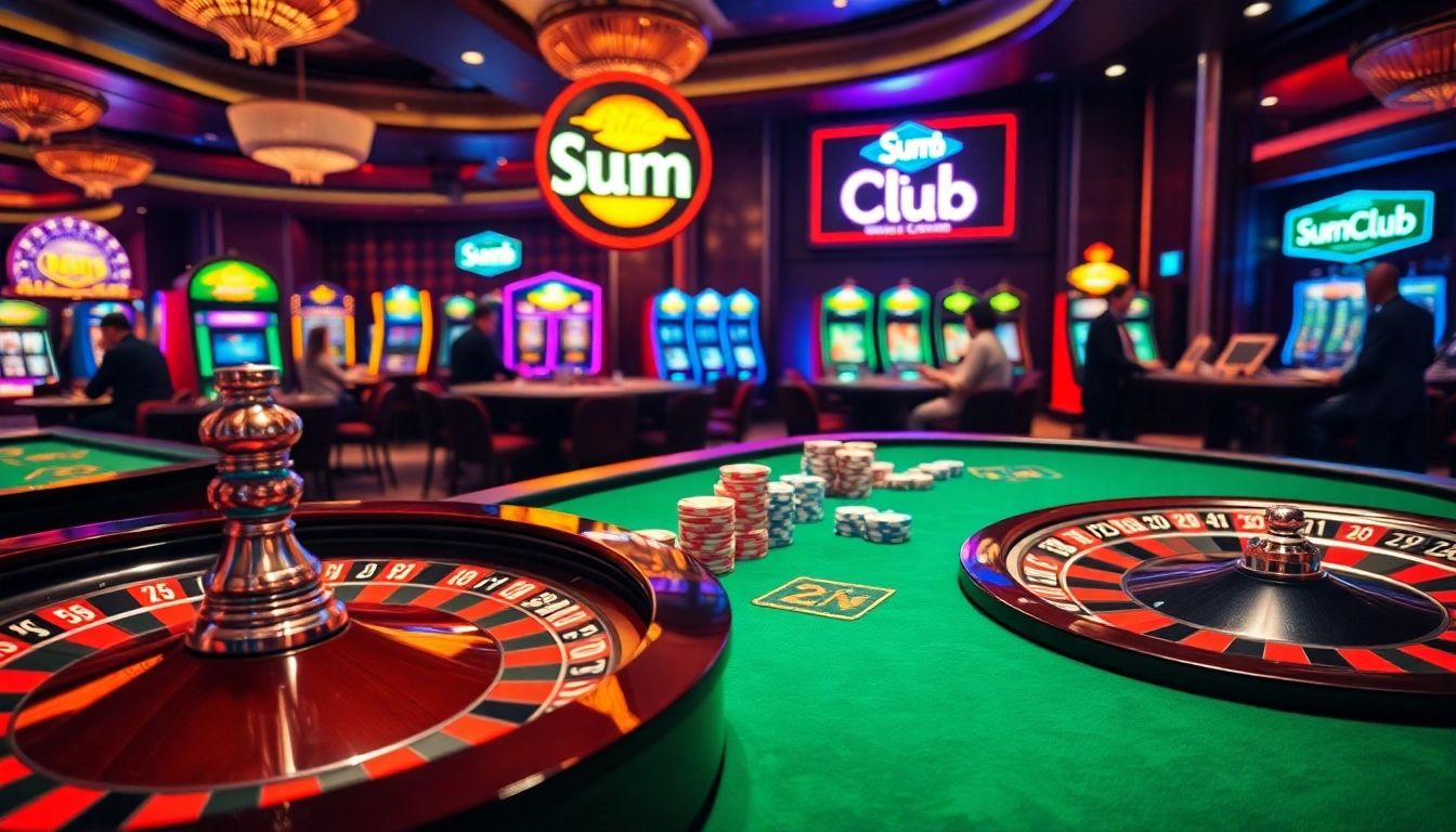 SumClub offers exciting casino games with vibrant slot machines and thrilling card action.