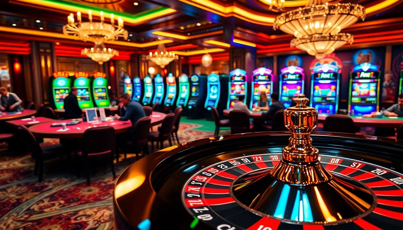 Experience thrilling gameplay at https://98win9.bid/, featuring vibrant casino tables and dynamic slot machines.