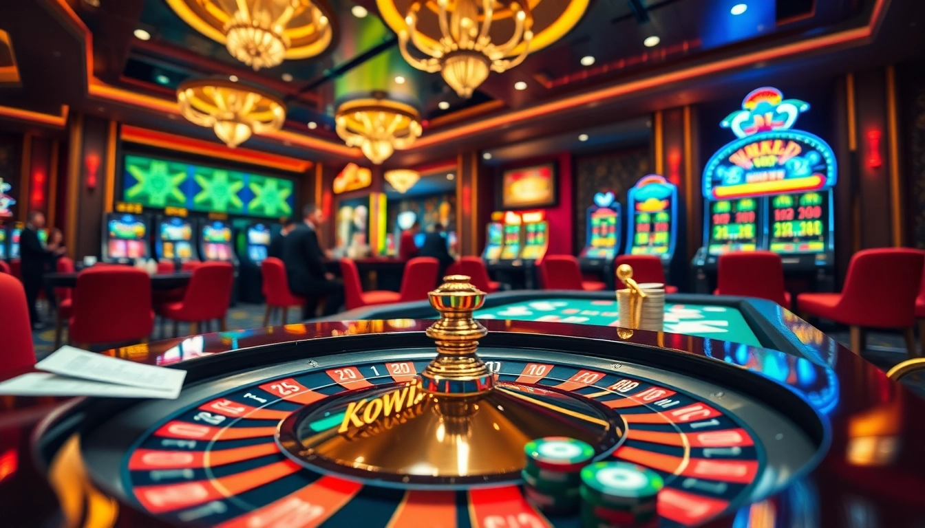 Experience the thrill of gambling at KUWIN's vibrant casino tables and slot machines.