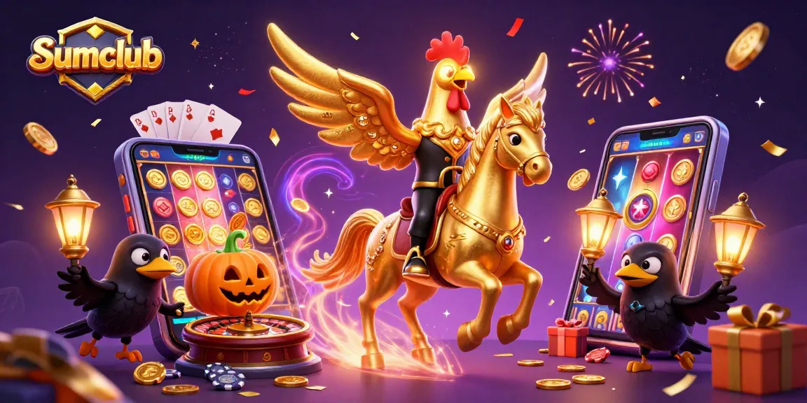 Sumclub offers exhilarating experiences in a vibrant casino atmosphere, showcasing thrilling slot gameplay.