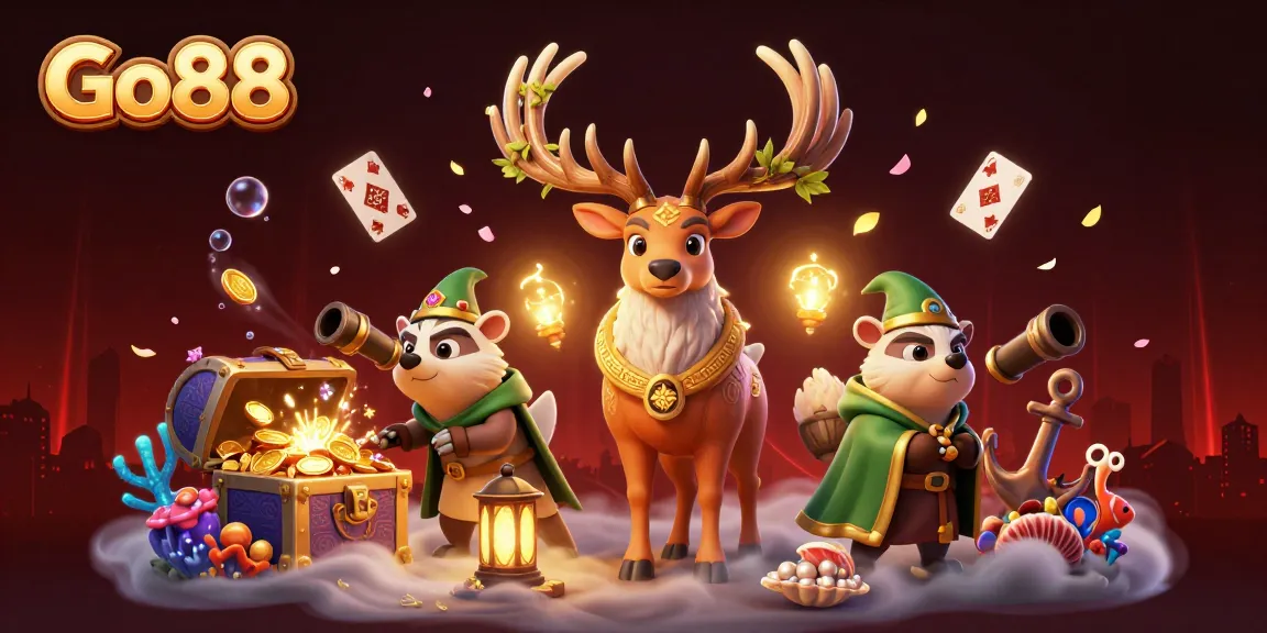 Experience thrilling gameplay with Go88's enchanted casino universe featuring mystical characters and treasures.