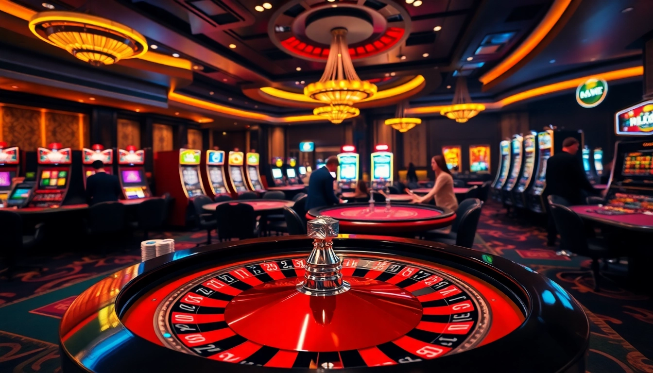 Experience thrilling gameplay at G28 LINK with a dynamic casino scene featuring poker chips and roulette wheels.
