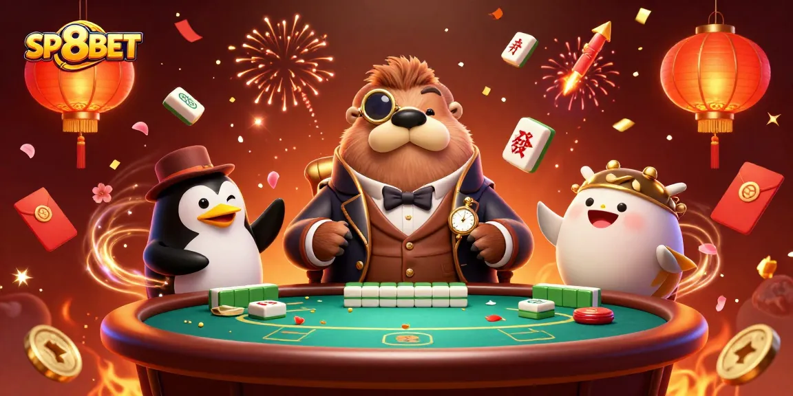 Engage in thrilling games with SP8BET at a vibrant underwater casino featuring colorful 3D characters.